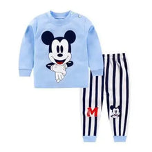 0-4 Year Children's Clothes Set Autumn Winter New Cartoon Home Wear