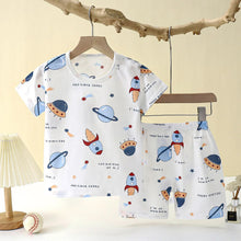 Children's Clothing Summer Short Sleeve Home Sleepwear Children Sets