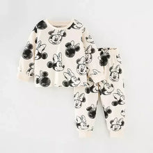 0-4 Year Children's Clothes Set Autumn Winter New Cartoon Home Wear