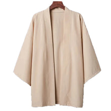 Men's Lightweight Kimono Shirt Seven Sleeve Open Front Cardigan