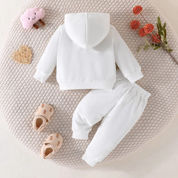 Girls Boy 3 -24 Months Cute Letter Long Sleeve Hoodie Tee Long Pants