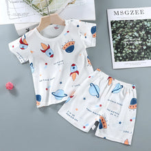 Children's Clothing Summer Short Sleeve Home Sleepwear Children Sets